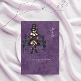 Convite de Chuveiro de Noiva Dark Academia Casamen