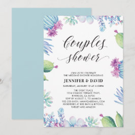 Convite de Chuveiro de Noiva para Casais Suculenta