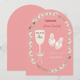 Convite de Chuveiro de Noiva para Dia de Spa Rosa