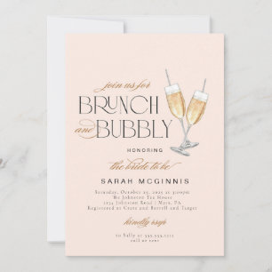 Convite de Chuveiro de Prosecco Champanhe Brunch e