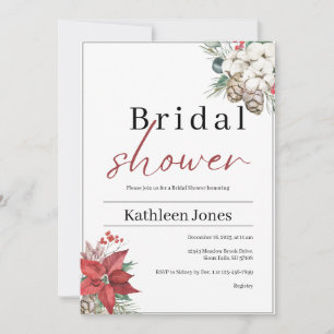 Convite de Chuveiro Nupcial de Inverno