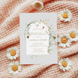 Convite de Chuveiro Nupcial Floral de Prado de Flo