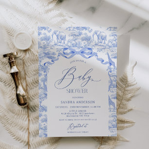 Convite de Chuvinha Azul de Toile De Jouy para Men