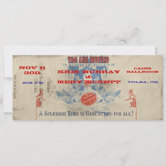 Convite de Circo Antigo (Frente)