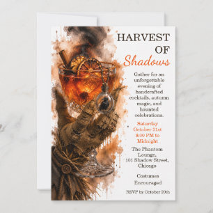 Convite de Cocktail da Colheita do Espantalho para