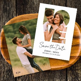 Convite de Colagem de Fotos Modernas Save the Date