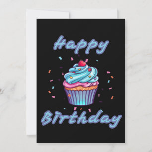 Convite de Confetes de Bolo de Aniversário