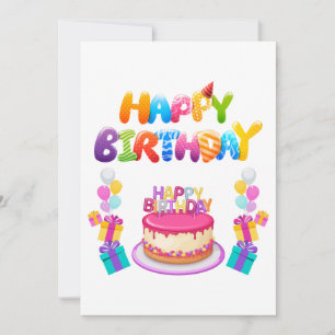 Convite de Confetes para Festa de Aniversário