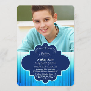 Convite de Confirmação de Foto de Fé Distintiva