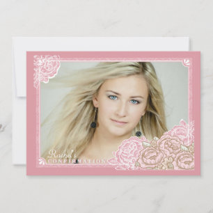 Convite de Confirmação de Foto do Rosa de Lixo de 