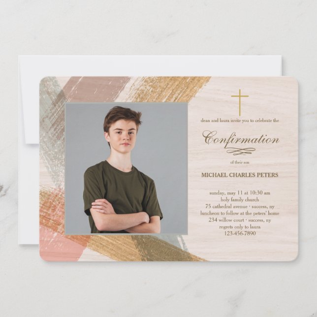 Convite de Confirmação de Fotos de Traços de Pince (Frente)