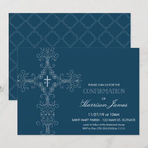 Convite de confirmação do garoto com Cross, Mono