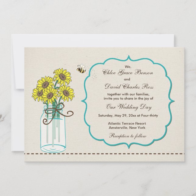 Convite de Convênio Mason Jar (Frente)