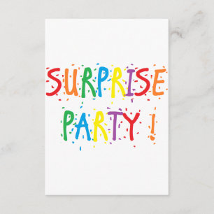 Convite De "convites do partido surpresa"