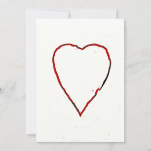 Convite de Coração de Amor / Anúncio