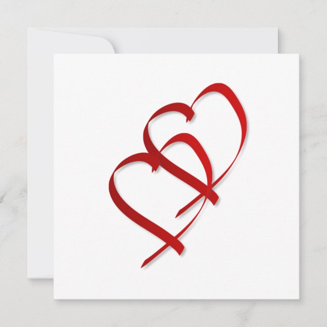 Convite de Coração Dupla (Frente)