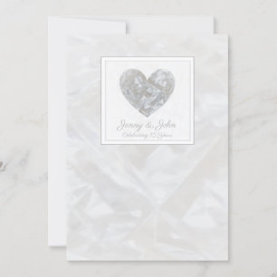 convite de coração para aniversário de casamento d