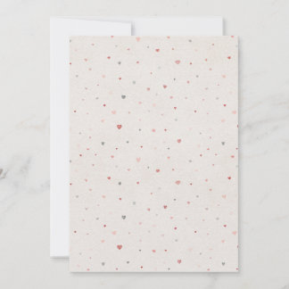 Convite de Corações em Aquarela Minimalista