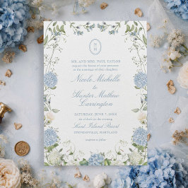 Convite de Cumeeira de Casamento com Monograma de