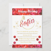 Convite de cumpleaños