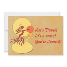 Convite de Dançarino de abstrato