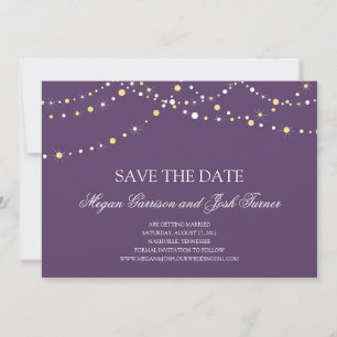 Convite de Data de Casamento com Luzes