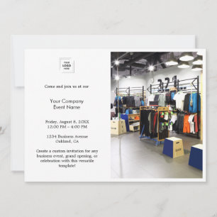 Convite de Design de Evento Fotográfico Corporativ