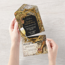 Convite de Design Glamouroso com Tema Leopardo Tud