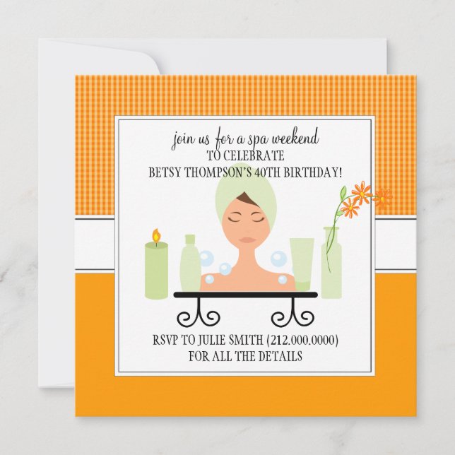 Convite De Deslocação De aniversário de 40 anos Sp (Frente)