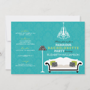 Convite de Despedida de Solteira com Decoração de