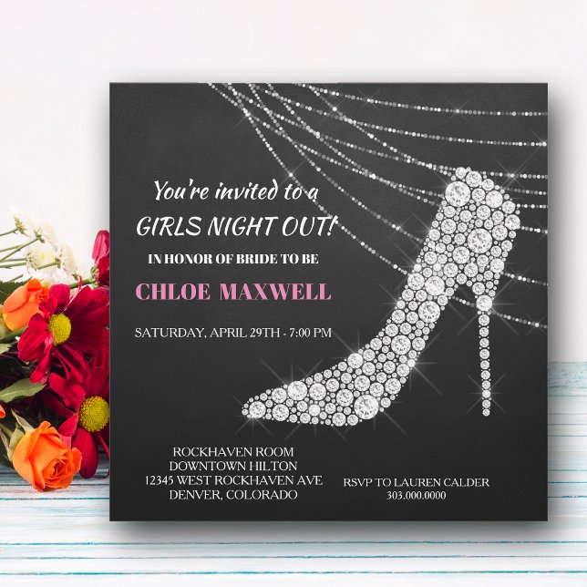 Convite de Despedida de Solteira com Salto Stillet (Criador carregado)