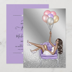 Convite de despedida de solteira da fashionista gl