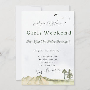 Convite de Despedida de Solteira em Palm Springs F