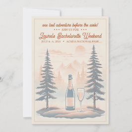 Convite de Despedida de Solteira para Acampamento