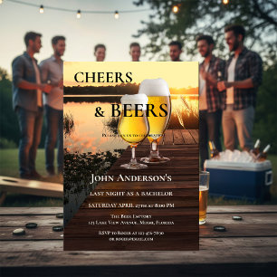 Convite de Despedida de Solteiro Cheers e Cervejas