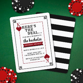 Convite de Despedida de Solteiro com Noite de Cass