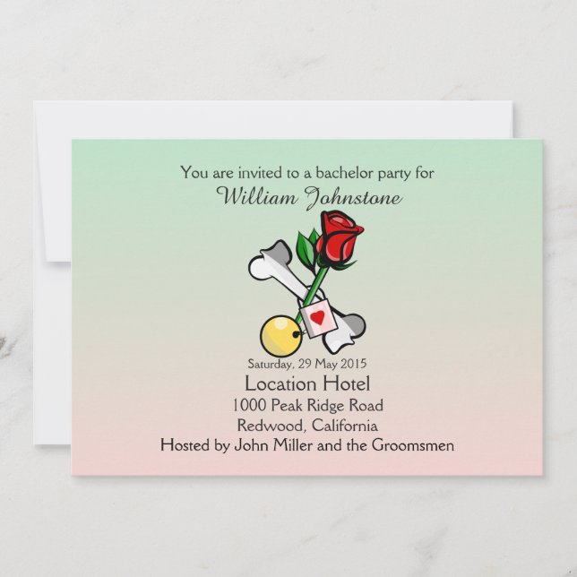 Convite de Despedida de Solteiro Divertido Corrent (Frente)