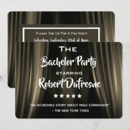 Convite de Despedida de Solteiro em Tom de Paródia