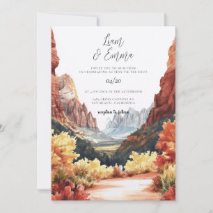 Convite de Destino de Casamento de Sião