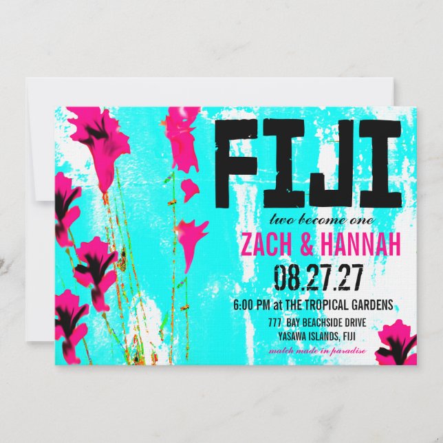 Convite de Destino FIJI DOIS (Frente)