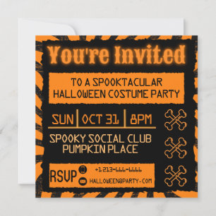 Convite de Dia das Bruxas