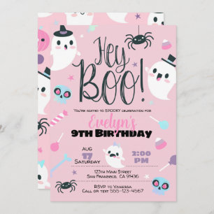 Convite de Dia das Bruxas para o Aniversário, Past