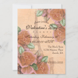 Convite de Dia dos Namorados Vintage Sonhos Parisi