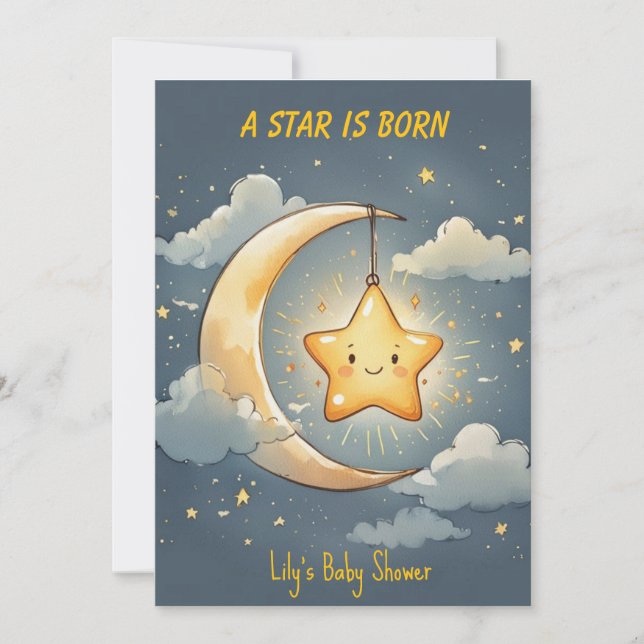 Convite de Download Digital de A Star is Born Baby (Frente)