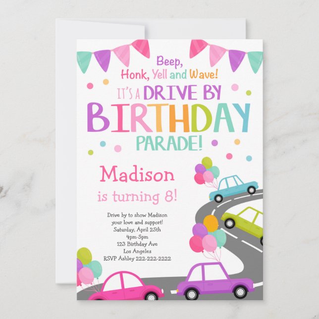 Convite de Drive por Convite, Quarentena Convite (Frente)