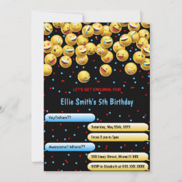 Convite de Emoji Editável