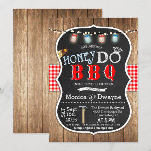 Convite de Encontro para Casais Honey Do BBQ