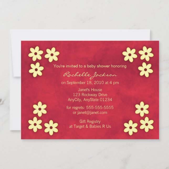 Convite de Estilo Asiático Fofo (Frente)