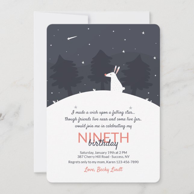 Convite de Estrela Quente (Frente)