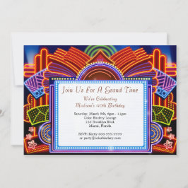 Convite de Evento 7" x 5" para Uma Noite Fora